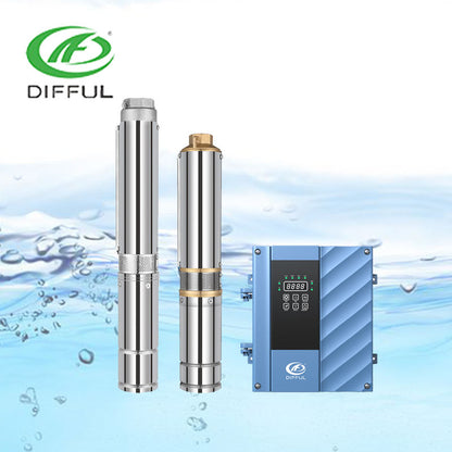 3 Horse Power Solar Water Pump Solar AC DC Hybrid Solar Submersible Pump